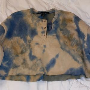 Hyfve cropped tye dye sweatshirt.